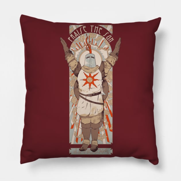 praise the sun Pillow by mathiole