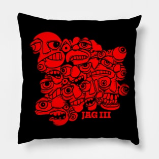 JAG III Hell Yeah! Devilishly Red Pillow