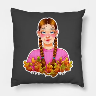 Autumn Girl Pillow