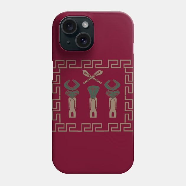 african tribal artwork Phone Case by omitay