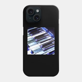 Blue Abstract Piano Keys Phone Case