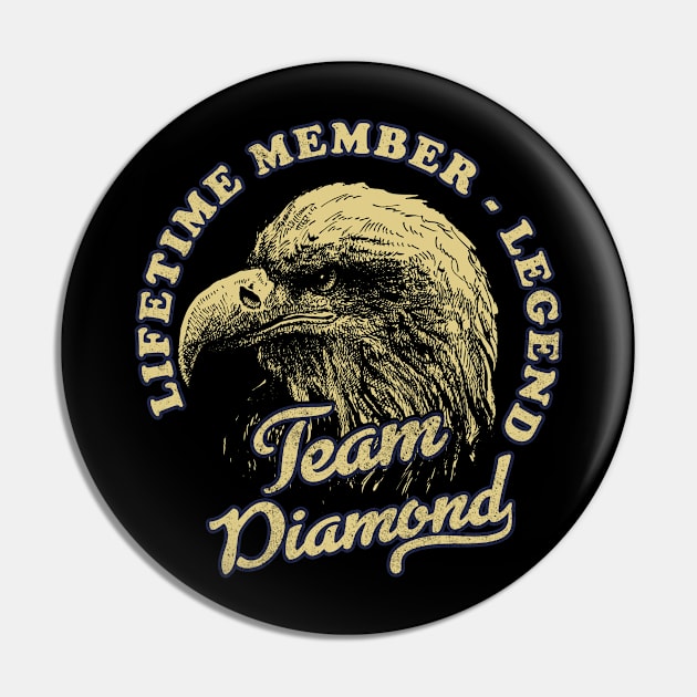 Diamond Name - Lifetime Member Legend - Eagle Pin by Stacy Peters Art