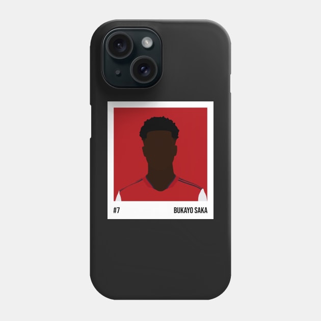 Bukayo Saka Minimalistic Camera Film Phone Case by GotchaFace