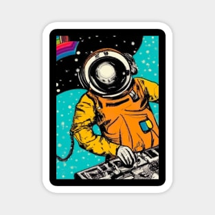 Astronaut DJ In Space Magnet