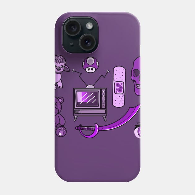 Purple Phone Case by NikInked