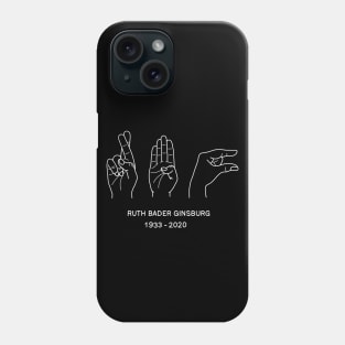 Ruth Bader Ginsburg ASL Phone Case