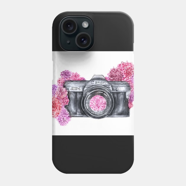 flower camera Phone Case by wildflower11