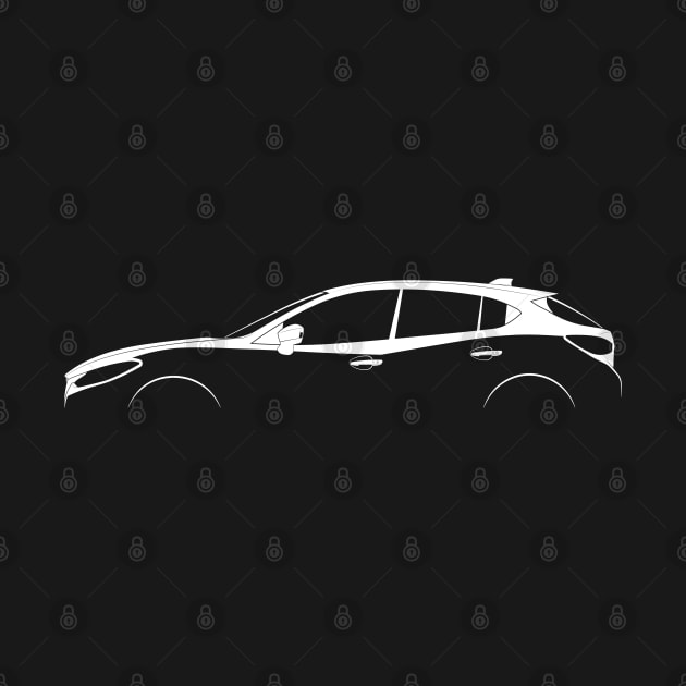 Mazda3 (BM) Silhouette by Car-Silhouettes