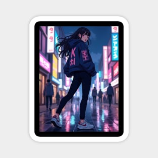 Dynamic Anime Vibes: A Journey of Color and Emotion Magnet