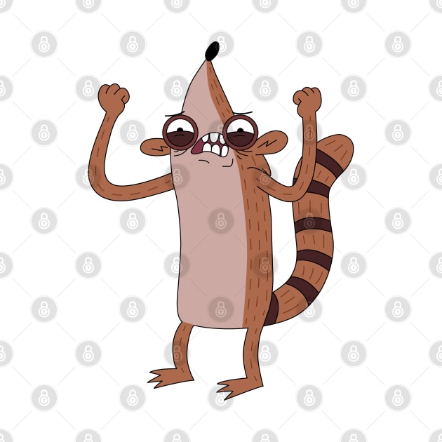 Angry Rigby from Regular show by Julorzo