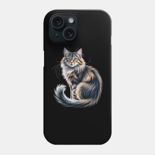 Origami Art British Longhair Cat Highland Straight Phone Case