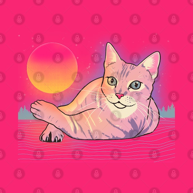 Vaporwave cat by Mimie20