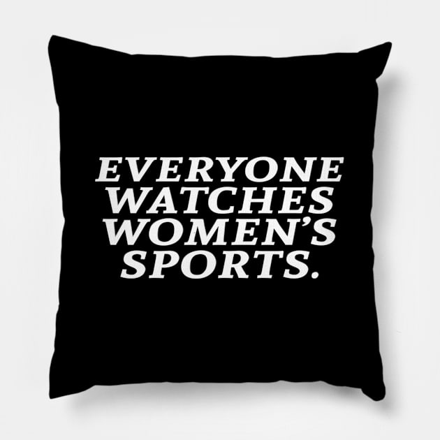 Everyone Watches Wo'S Sports Pillow by Ro Go Dan