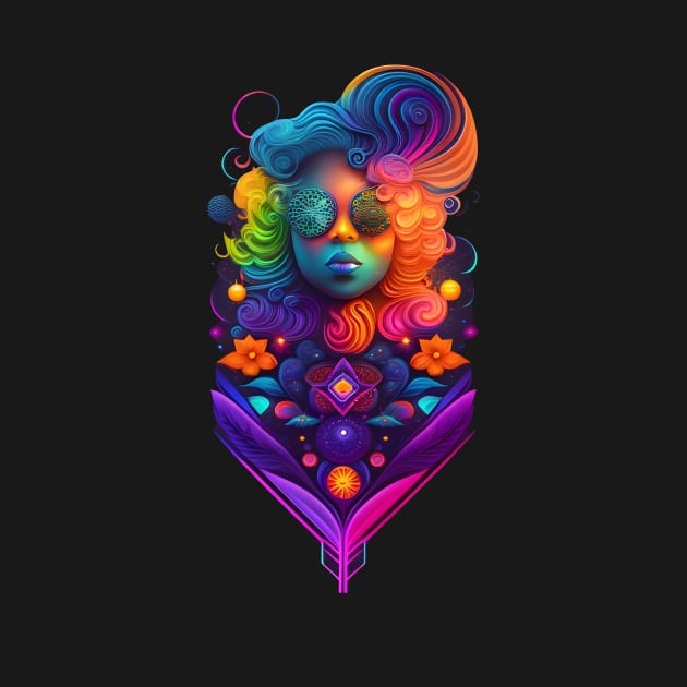 psychedelic woman by Talcomunca