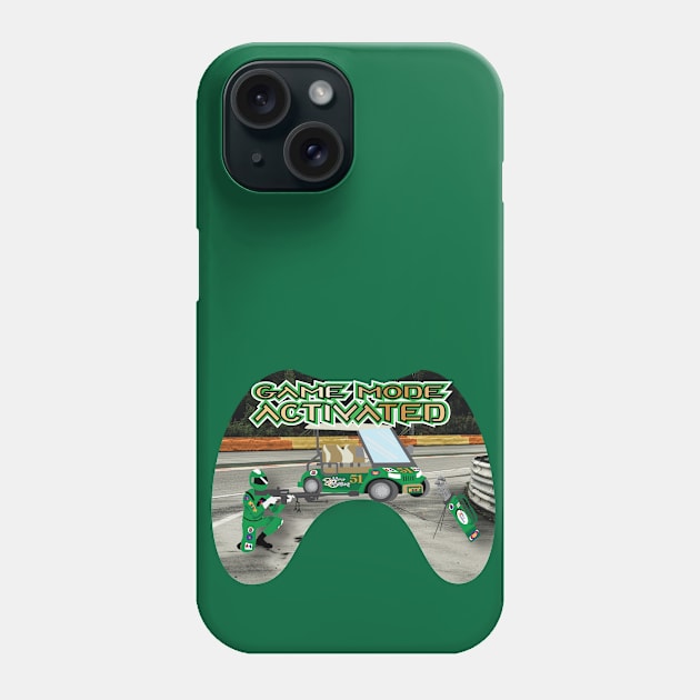 Green Game Mode Activated Race Track Phone Case by Sublime Expressions