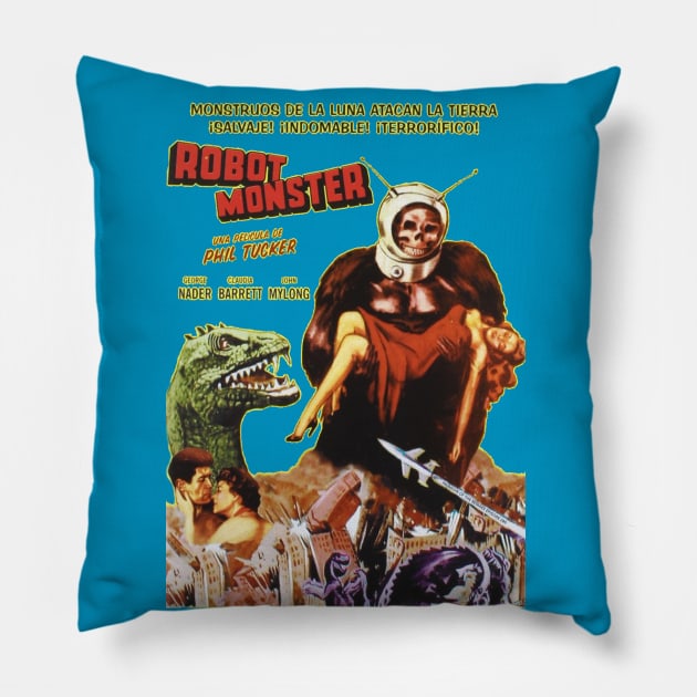 Robot Monster Spanish Poster Pillow by Invasion of the Remake