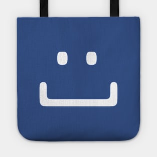 Smile | BYTE HAPPY | 80s Computer Humor | Cool Nerdy Tote