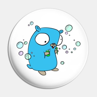 Bubble gopher Pin