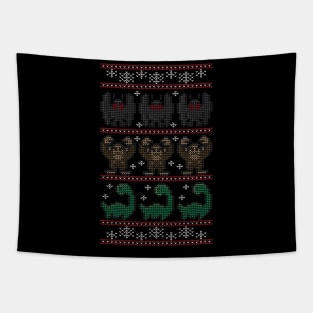 Cryptid Christmas Tapestry
