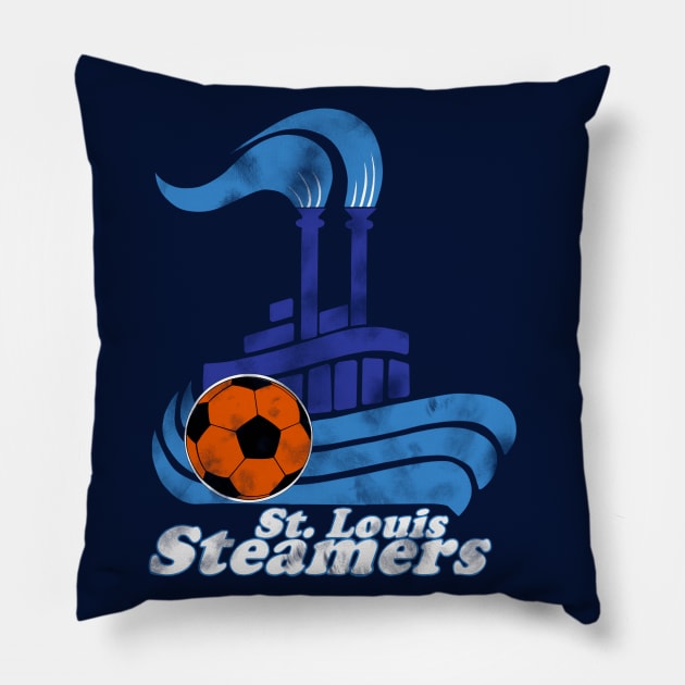 Throwback - MISL St Louis Steamers Pillow by DistractedGeek