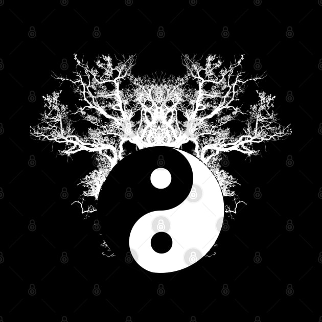 tree of balance yin yang symbol by mouad13