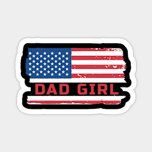 Patriotic Pride: USA Dad's Girl Magnet