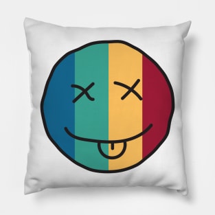 Rainbow face Pillow