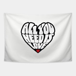 All You Need Is Love Groovy Design Tapestry