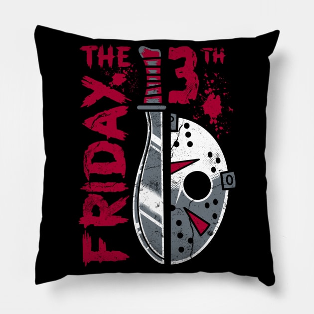 Friday the 13th - Crystal Lake - Slasher Movie - 80's Horror Pillow by Nemons