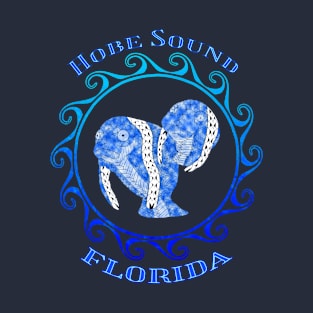 Hobe Sound Florida Vacation Tribal Manatees T-Shirt