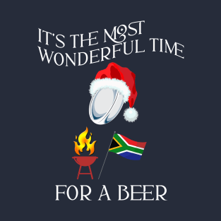 South African Christmas Rugby It's the most wonderful time for a beer T-Shirt