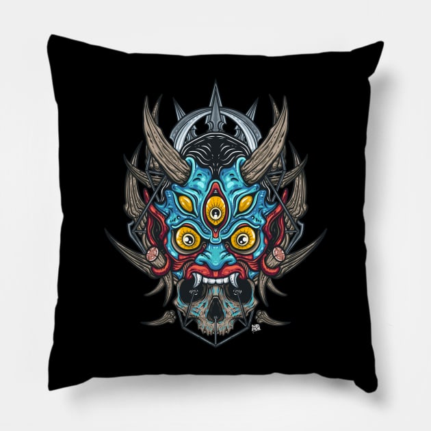 god of destruction Pillow by Behold Design Supply