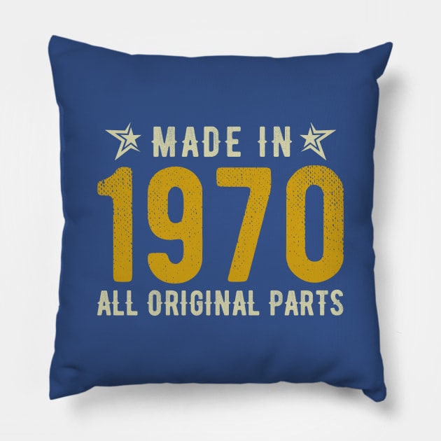 Made in 1970 All Original Parts Pillow by Sabahmd