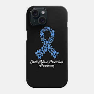 Child Abuse Prevention Awareness Month Blue Ribbon gift idea Phone Case