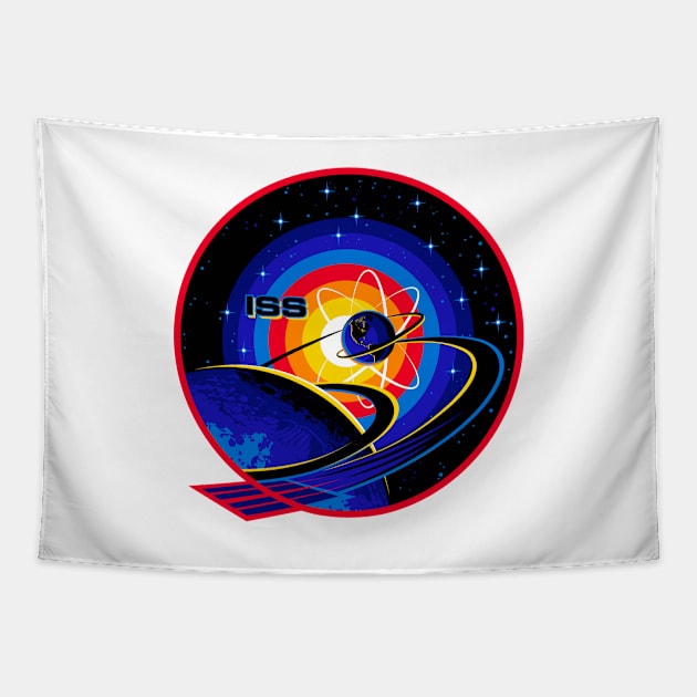 Official Insignia ISS Expedition 63 of April 2020 Tapestry by StreeTee