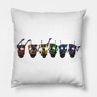 Borderlands Claptrap Rainbow - Horizontal Pillow