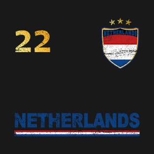 Netherlands Soccer Fans Jersey Dutch Flag Football Lovers T-Shirt