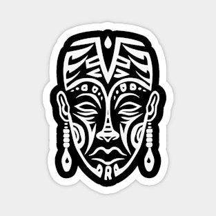 Afrocentric Mask Man Magnet