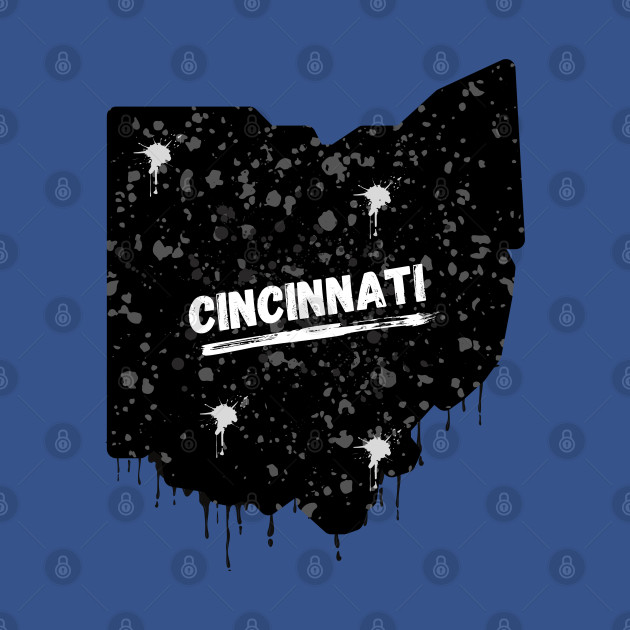 Disover Cincinnati Ohio Graffiti - Cincinnati Ohio - T-Shirt