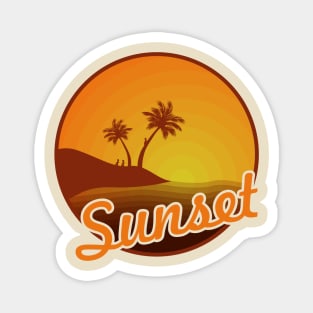 Beach Sunset Magnet