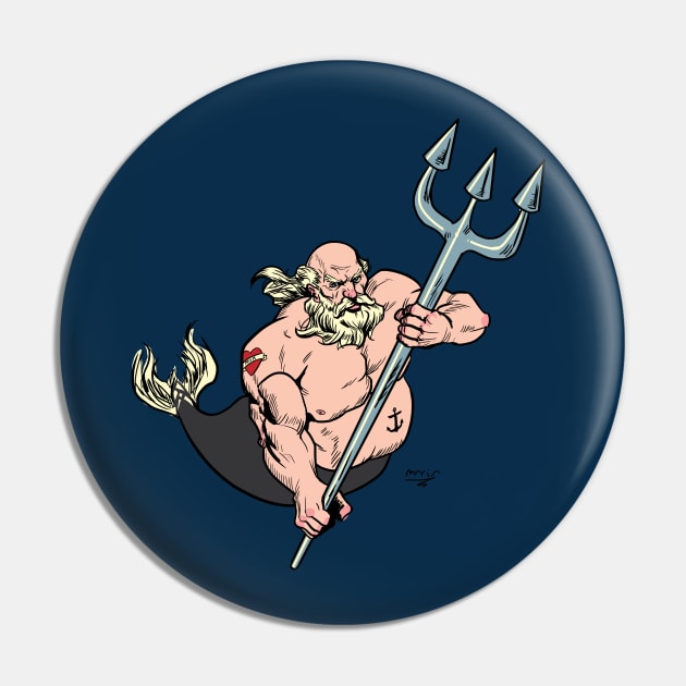 Merman Rocker Pin by Victor Maristane