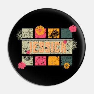 80s // Name // Jessica // Retro Style Pin
