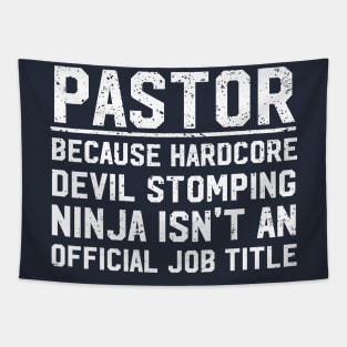 Funny Pastor Tapestry