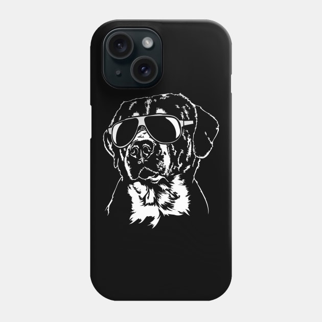 Proud Greater Swiss Mountain Dog sunglasses cool dog Phone Case by wilsigns