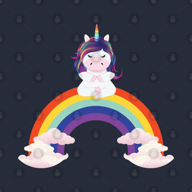 Unicorn rainbow meditation by AnnArtshock