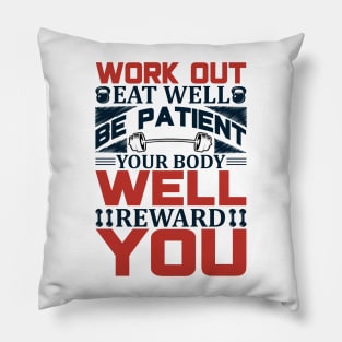 Workout design. Pillow