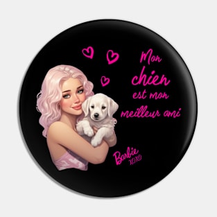 Mon chien est mon meilleur ami - Barbie Pin