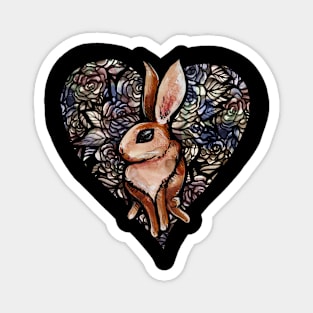 Vintage Spring Rabbit Magnet