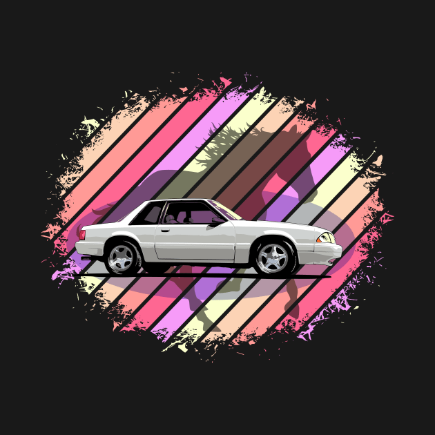 White 88 Ford Fox Body Mustang by ZoeysGarage