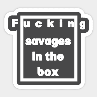 Savages In The Box - Yankees - Sticker